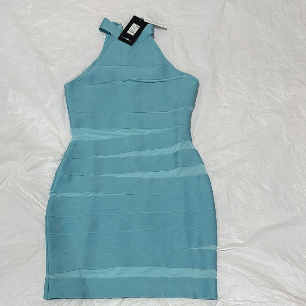 Fashion Nova Teal Mini Dress